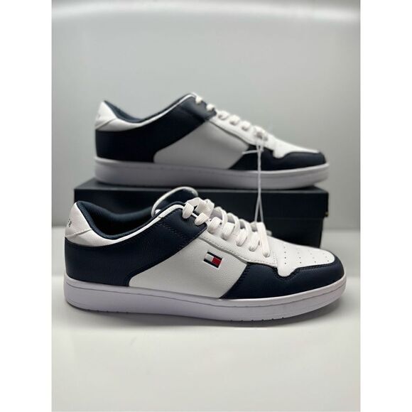 Tommy Hilfiger Men's Lyree Fashion Sneaker Shoes Size 12, Navy/White - Picture 1 of 8
